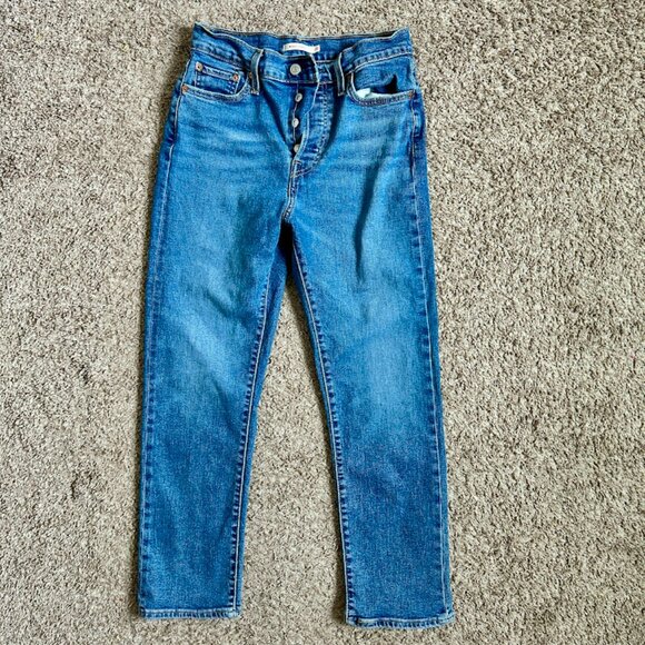 EUC I Levi's Wedgie Straight Jean I Medium Wash I Size: 29 I Button Fly - Picture 2 of 8